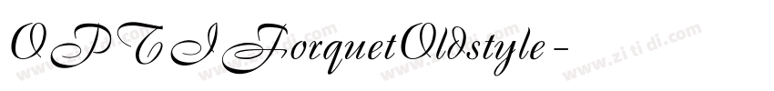 OPTIForquetOldstyle 字体转换